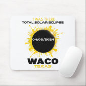 Tapis De Souris Waco Texas Total Solar Eclipse 2024 (Avec souris)