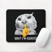 Tapis De Souris Wait I'm Goated Cat Silly Cats Meme Costume Men Wo (Avec souris)