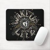 Tapis De Souris WAKE UP 4 LIFE quota illustration (Avec souris)