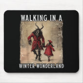 Tapis De Souris Walking In A Winter Wonderland Krampus Creepy Horr (Devant)