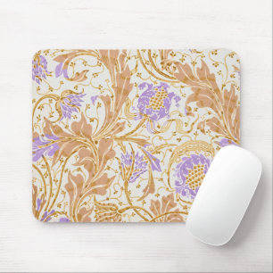 Tapis De Souris Walter Crane Arts & Crafts Art floral pourpre