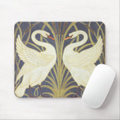 Tapis De Souris Walter Crane Swan, Rush And Iris Art Nouveau (Avec souris)