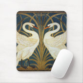 Tapis De Souris Walter Crane - Swan, Rush Et Iris Art Nouveau (Avec souris)