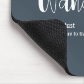 Tapis De Souris Wanderlust definition white grey blue colour (Coin)