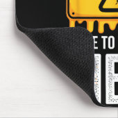 Tapis De Souris Warning! I Like To Talk About Mead Funny Bar  (Coin)