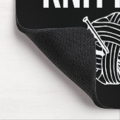 Tapis De Souris Warning - May Start Talking About Knitting (Coin)