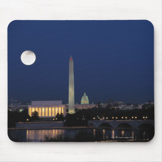 Tapis De Souris Washington DC à la nuit (Devant)