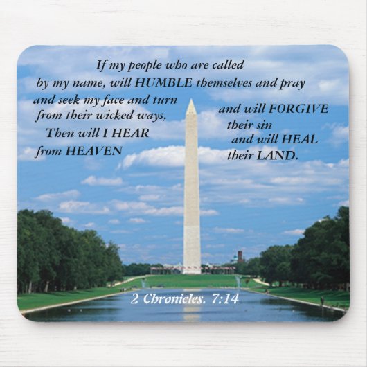 Tapis De Souris Washington DC Si mon peuple Mousepad. (Devant)