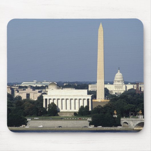 Tapis De Souris Washington DC Skyline avec US Capitol Building 2 (Devant)