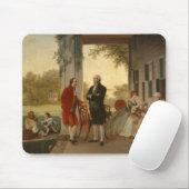 Tapis De Souris Washington et Lafayette chez le Mont Vernon (Avec souris)