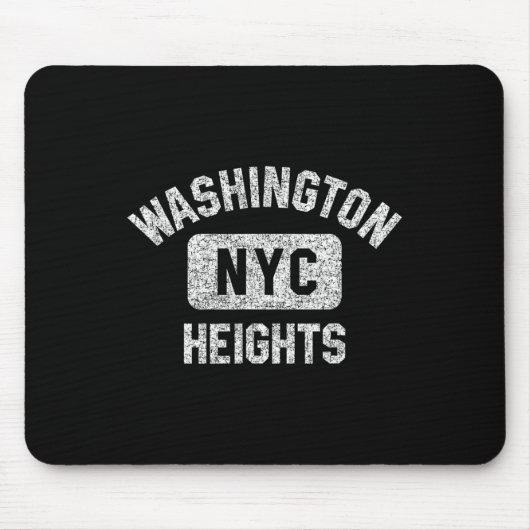 Tapis De Souris Washington Heights Nyc Gym Style Noir (Devant)
