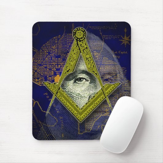Tapis De Souris Washington maçonnique Mousepad (Avec souris)