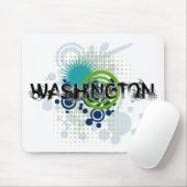Tapis De Souris Washington tramé grunge moderne Mousepad (Avec souris)