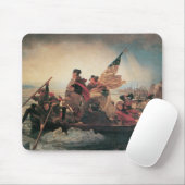 Tapis De Souris Washington Traverser le Delaware par Emanuel Leutz (Avec souris)