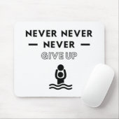 Tapis De Souris Water-polo : ne jamais abandonner. (Avec souris)