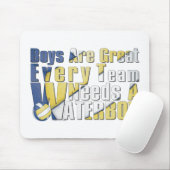 Tapis De Souris Waterboy Volleball en bleu et jaune (Avec souris)