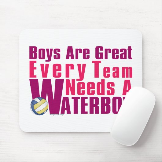 Tapis De Souris Waterboy Volleyball in Pink (Avec souris)