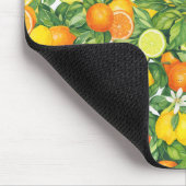 Tapis De Souris Watercolor Citrus Garden Mouse Pad (Coin)