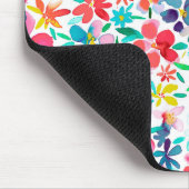 Tapis De Souris Watercolor Colorful Flower Petals (Coin)