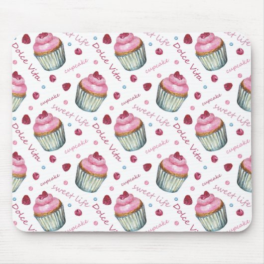 Tapis De Souris Watercolor cupcakes (Devant)