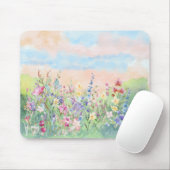 Tapis De Souris Watercolor floral Spring Ladybug (Avec souris)