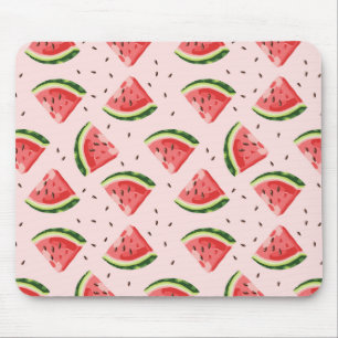 Tapis De Souris Watercolor Watermelon Motif de fruits