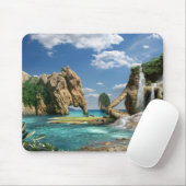 Tapis De Souris Waterfalls Ocean (Avec souris)