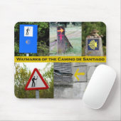 Tapis De Souris Waymarks du Camino De Santiago Mousepad (Avec souris)