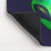 Tapis De Souris "We Are Here" Green Alien head (Coin)