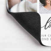 Tapis De Souris We Love You Modern Heart Script Photo Collage (Coin)