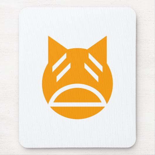 Tapis De Souris Weary Emoji Cat (Devant)