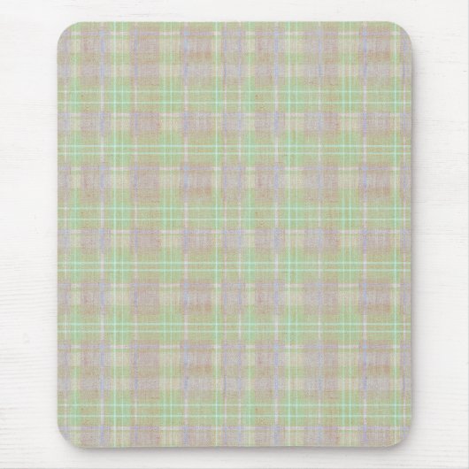 Tapis De Souris Weathered Neutral Sage Plaid (Devant)