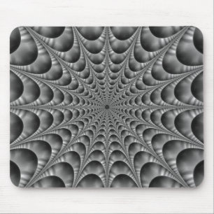 Tapis De Souris Web en noir et blanc