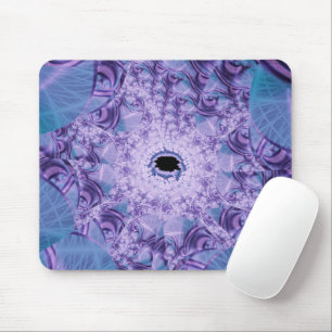 Tapis De Souris Web   Violet et bleu Fractal Art
