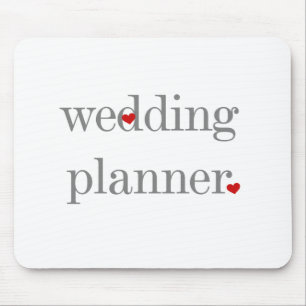 Tapis De Souris Wedding planner gris des textes