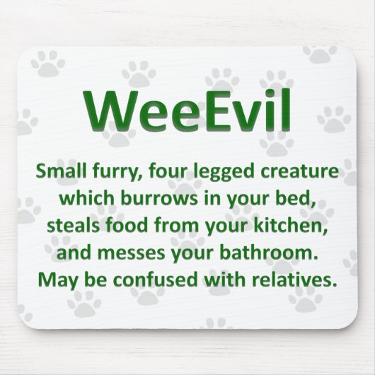 Tapis De Souris WeeEvil Mousepad (Devant)