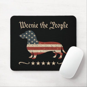 Tapis De Souris Weenie Le Peuple Dachshund 4 juillet