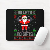Tapis De Souris Weightlifting Workout Gym Santa Christmas Ugly Swe (Avec souris)