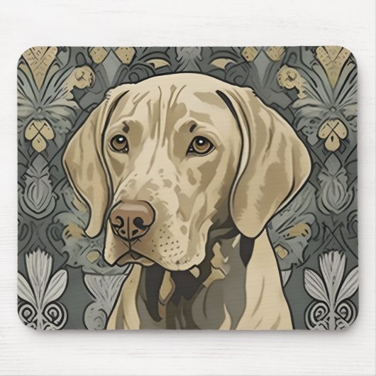 Tapis De Souris Weimaraner AI Art Pad (Devant)
