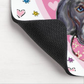Tapis De Souris Weimaraner Valentine (Coin)