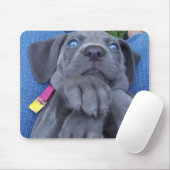 Tapis De Souris weimeraner de bleus layette (Avec souris)