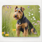 Tapis De Souris Welsh Terrier Dans Fleur sauvage Meadow (Devant)