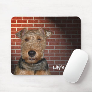Tapis De Souris Welsh Terrier sur Brick Wall