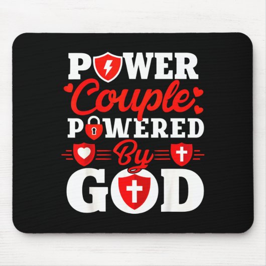 Tapis De Souris Wer Couple Wered By God Christian Couples Matching (Devant)