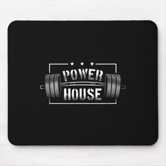 Tapis De Souris Wer House Gym Motivation Bold Statement (Devant)