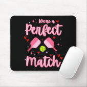 Tapis De Souris We're A Perfect Match Funny Ckleball Valentines Da (Avec souris)