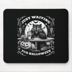 Tapis De Souris Werewolf En Attente D'Halloween Éffrayante Effract