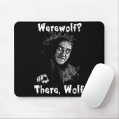 Tapis De Souris Werewolf_ There, Wolf. Funny Abby Normal Retro Com (Avec souris)