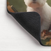 Tapis De Souris West Highland White Terrier Chiot Citrouille d'aut (Coin)