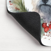 Tapis De Souris West Highland White Terrier Wire de Noël (Coin)